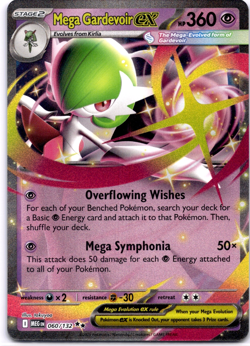Pokemon TCG Mega Gardevoir ex 060/132 Mega Evolution Holo Rare Near Mint - Image 1