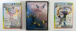Pokemon Prismatic Evolutions Espeon ex 175 & Umbreon ex 176 Eeveelution Lot NM - Image 2