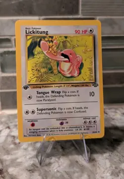 1999 Pokemon Jungle 1st Edition Lickitung 38/64 - Image 1