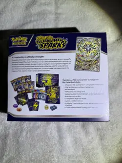 Pokemon Scarlet & Violet Surging Sparks FACTORY SEALED ETB Plus 8 Booster Packs! - Image 4