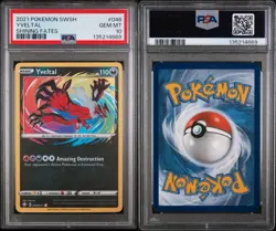 2021 Pokemon Shining Fates 046/072 Yveltal Amazing Rare Holo PSA 10 - Image 3