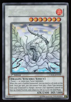 Black Rose Dragon CSOC-EN039 1st Edition Ghost Rare Yu-Gi-Oh - Image 1