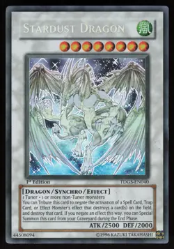 Stardust Dragon TDGS-EN040 Ghost Rare 1st Edition Yu-Gi-Oh - Image 1