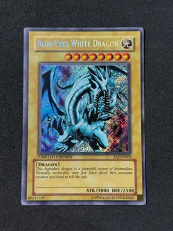 Yugioh Blue-Eyes White Dragon FL1-EN001 Secret Rare Limited NM+ - Image 1