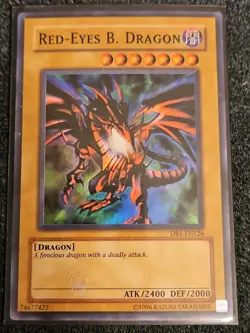 Yugioh Red-Eyes B. Dragon DB1-EN126 Super Rare LP - Image 1