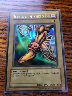 Right Leg of the Forbidden One LOB-120 Ultra Rare Unlimited Yugioh - Image 1