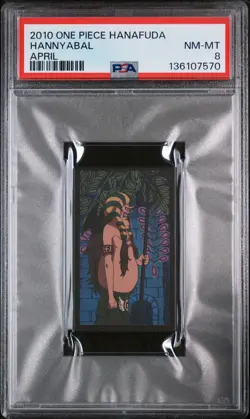 2010 ONE PIECE HANAFUDA APRIL HANNYABAL PSA 8 - Image 1