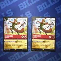 Disney Lorcana Robin Hood Storyborn Hero 118/204 Lot of 2 Cards - Image 1