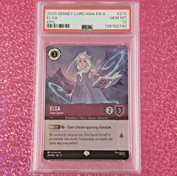 PSA 10 Elsa - Snow Queen (Epic) 210/204 Fabled Holo Disney Lorcana - Image 1