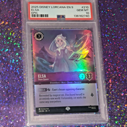PSA 10 Elsa - Snow Queen (Epic) 210/204 Fabled Holo Disney Lorcana - Image 2