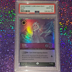 PSA 10 Elsa - Snow Queen (Epic) 210/204 Fabled Holo Disney Lorcana - Image 4