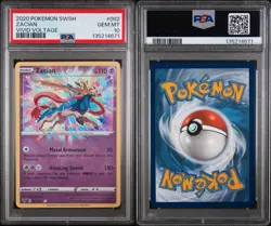2020 SWSH Zacian PSA 10 Sword & Shield #082/185 Vivid Voltage Pokemon Card #082 - Image 3