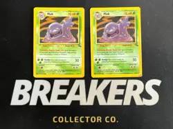 1999 Fossil Vintage Pokemon 2 Card Lot: Holo Muk 13/62 x2 - Image 1