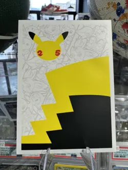 Pokemon Gold Metal Pikachu Card 58/102 Pokemon Celebrations 25th Anniversary - Image 2