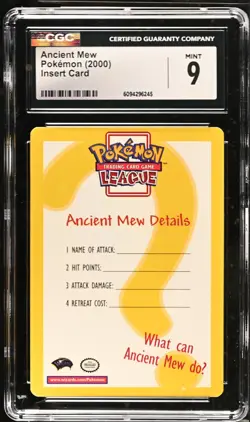 CGC 9 MINT Ancient Mew INSERT 2000 MOVIE PROMO Pokemon Card 245 - Image 1