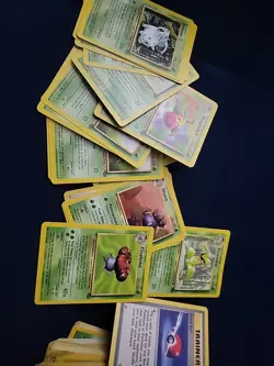 170 Pokemon Card Vintage Lot 1999 Jungle Fossil Rocket Set Rare Holographic Base - Image 3