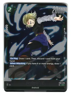 Android 18 FB01-079 SR Fusion World Dragon Ball Super Card - Image 1