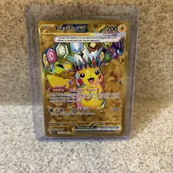 Pikachu ex Hyper Rare Holo Surging Sparks 247/191 Electric Pokemon TCG Card - Image 1