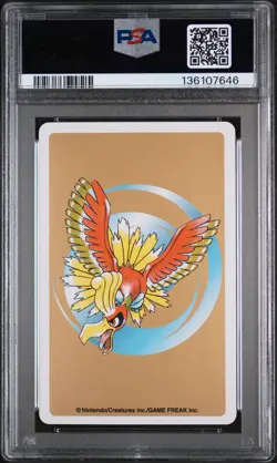 2000 POKEMON GOLD VERSION PLAYING CARDS 7 OF CLUBS #156 QUILAVA PSA 10 - Image 2