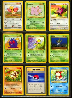 1999 Pokemon JUNGLE SET Cards Lot HOLO Vaporeon RARE Scyther 1ST EDITION + WotC - Image 5