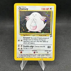 Chansey 003/130 Base Set 2 Holo Rare Vintage Pokemon Card - Image 1