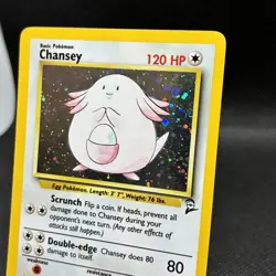Chansey 003/130 Base Set 2 Holo Rare Vintage Pokemon Card - Image 3