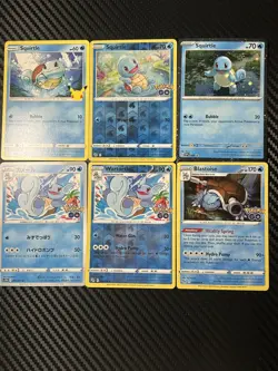 6x Blastoise Wartortle Squirtle Lot Pokemon Cards Collection Set TCG - Image 1