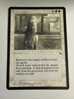 MTG magic cards 1x Dust to Dust The Dark Light Play, English - Image 1