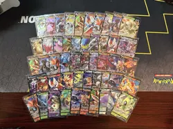 x50 Pokemon Ultra Rare Cards All V cards Only Card Lot Pack Fresh MINT Sleeved - Image 1