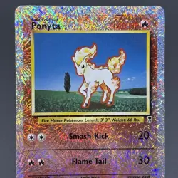 Ponyta 87/110 Legendary Collection Reverse Holo Pokemon Card Vintage WOTC DMG! - Image 3