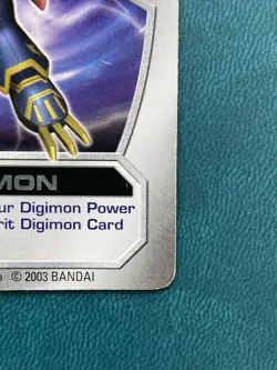 Susanomon DT-196 D-Tector Silver Text Name 2003 Bandai Digimon Card Susanoomon - Image 4