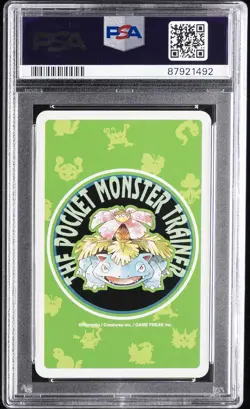 1996 POKEMON GREEN VERSION PLAYING CARDS 2 OF CLUBS #074 GEODUDE PSA 10 - Image 2