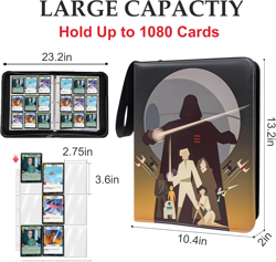 Card Binder for Star Wars Trading Cards,9 Pocket with 60 Sleeves up to 1080 Card - Image 3