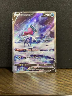 Pokemon TCG Suicune v Crown Zenith Ultra Rare Holo Card GG38/GG70 - Image 3