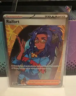 Raifort Prismatic Evolutions Full Art Trainer Pokemon TCG Card 142/131 - Image 1