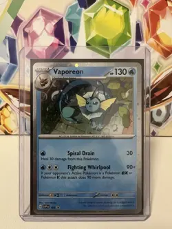 Vaporeon SVP168 Black Star Promo Holo Rare Prismatic Evolutions Pokemon Card NM - Image 1