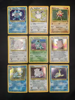 Vintage Holo Rare Pokemon Cards WOTC 1999/2000 - Base Set 2, Fossil Jungle MP/HP - Image 1