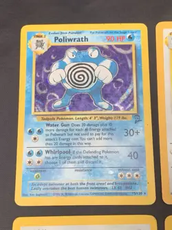 Vintage Holo Rare Pokemon Cards WOTC 1999/2000 - Base Set 2, Fossil Jungle MP/HP - Image 2