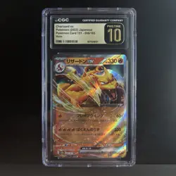 CGC PRISTINE 10 Charizard EX 006/165 Japanese Pokemon 151 Sv2a 2023 Pokemon Card - Image 1