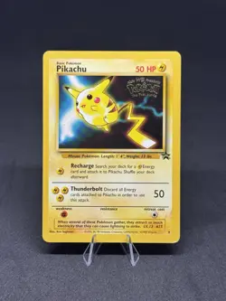 Pokemon Pikachu #4 Kids WB Movie Promo Card WOTC - Image 1