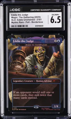 2025 MAGIC THE GATHERING SLD EDDIE UNCHAINED #2181 EDDIE THE JUDGE CGC 6.5 - Image 1