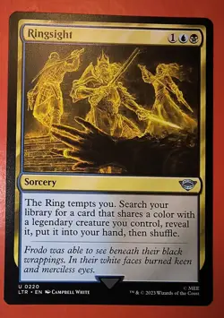 MTG, MAGIC: RING SIGHT, 0220, UNCOMMON, REGULAR FINISH, LTR. NM - Image 1