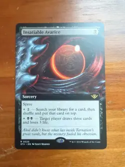 Insatiable Avarice (Extended Art) Outlaws of Thunder Junction Regular - Image 1