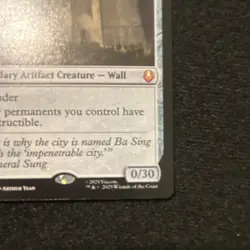 The Walls of Ba Sing Se TLA Legendary Artifact Creature 0261 Regular - Image 4