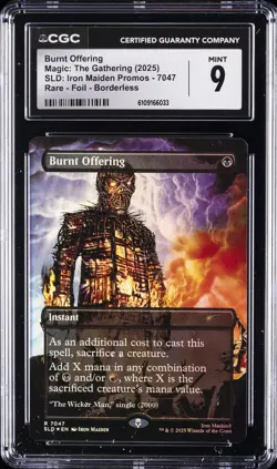 2025 MAGIC : THE GATHERING SLD : IRON MAIDEN PROMOS #7047 BURNT OFFERING CGC 9 - Image 1