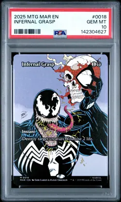 2025 MTG MARVEL'S SPIDER-MAN: SOURCE MATERIAL #0018 INFERNAL GRASP PSA 10 - Image 1