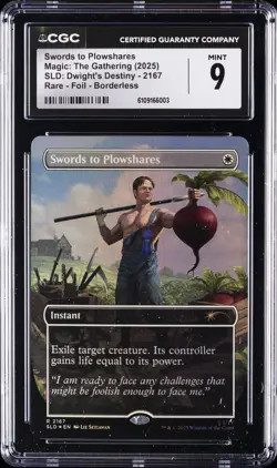 2025 MAGIC : THE GATHERING SLD : DWIGHT'S DESTINY SWORDS TO PLOWSHARES CGC 9 - Image 1