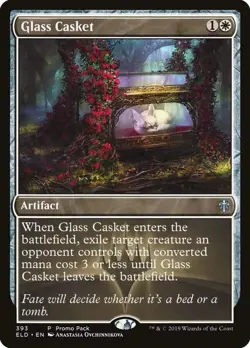 Glass Casket (Promo Pack) [Throne of Eldraine Promos] Foil Near Mint - Image 1