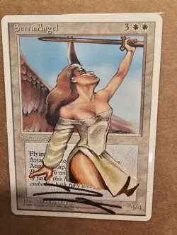 Serra Angel Fourth Edition Extended Art Alter By Douglas Shuler MtG - Image 1