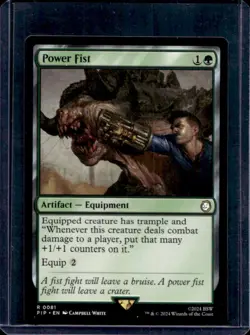 2024 Magic MTG Universes Beyond: Fallout Power Fist Foil #0081 - Image 1
